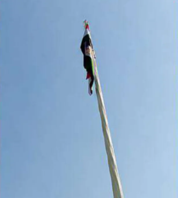 Flag Pole Installation Work project photo